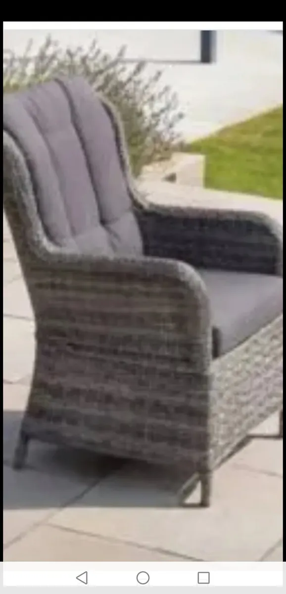 *CLEARANCE* Brand New Grey Rattan High Back Chairs