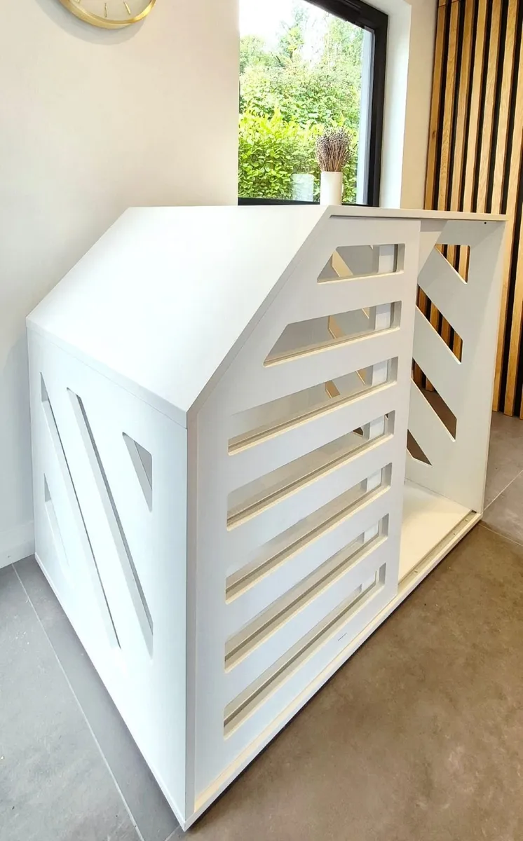 Elegant bespoke handcrafted XL dog crate. - Image 4
