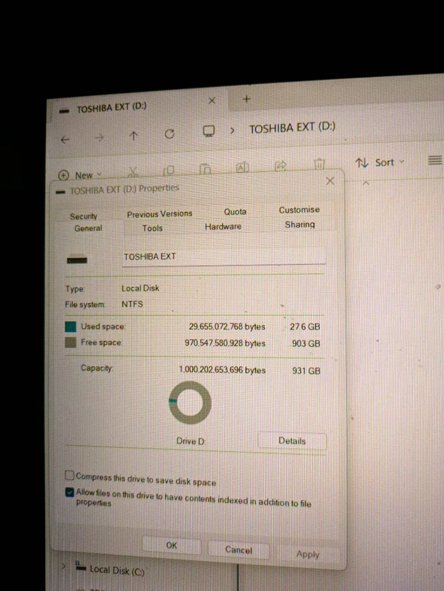 1TB hardrive - Toshiba Canvio Partner - Image 4