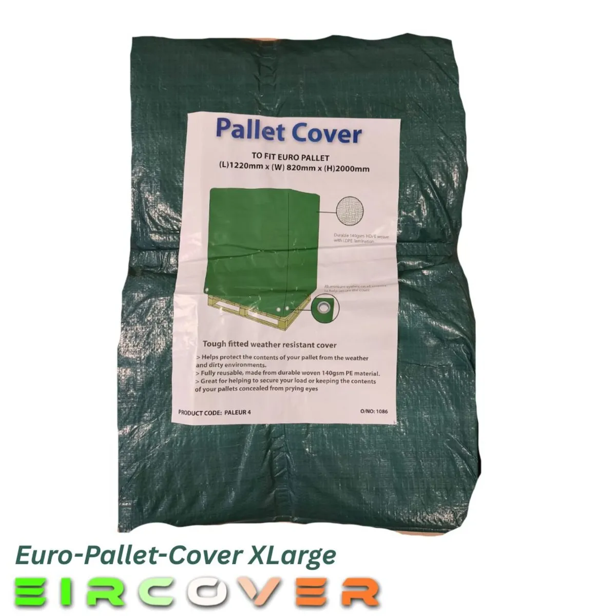 Euro Pallet Cover XLarge -1220 L x 820 W x 2000 H - Image 1