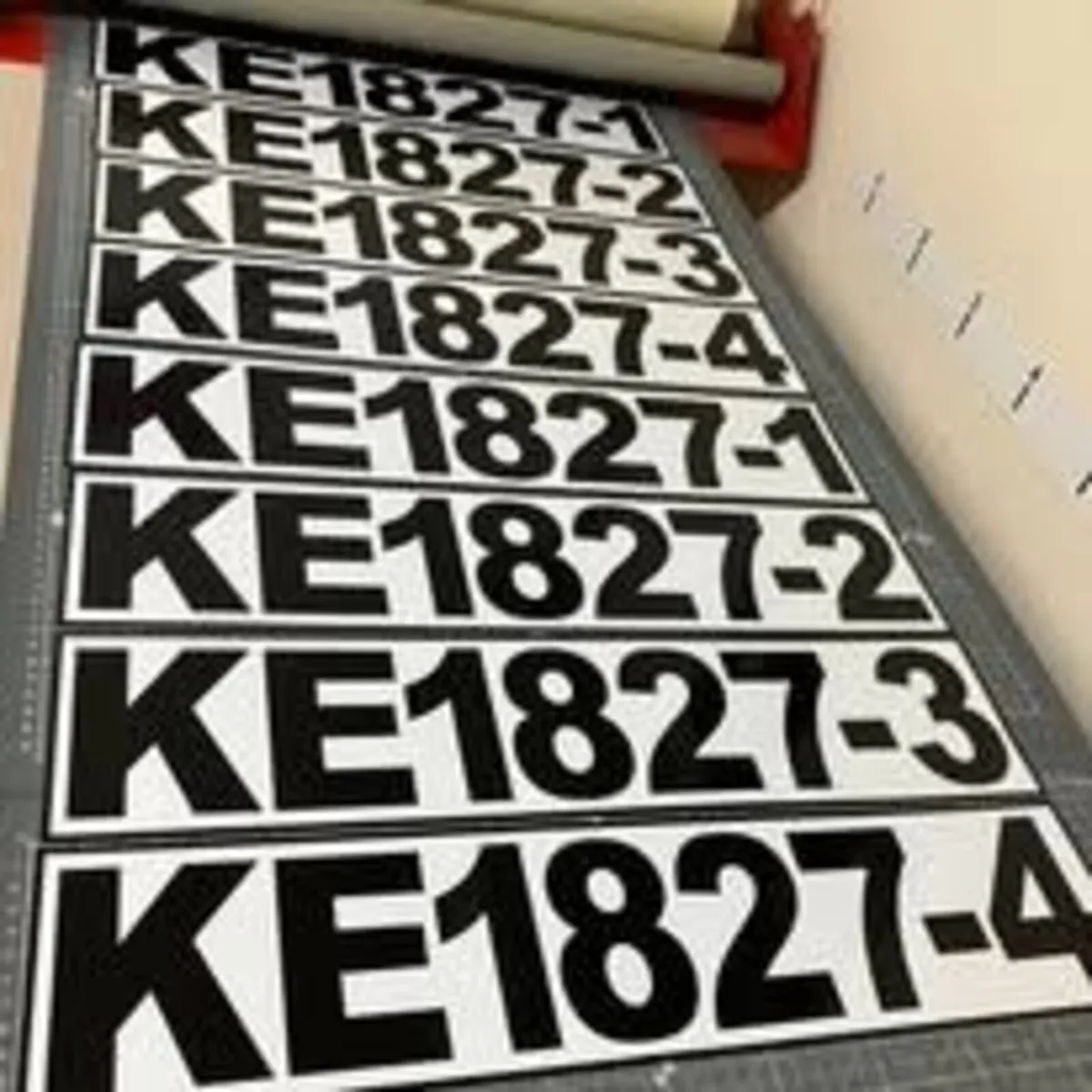 IGAS Trailer numbers made on magnetic or sticker. - Image 1