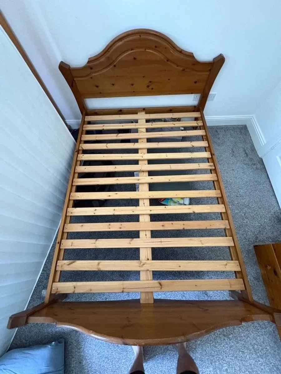 Bedroom Furniture - Double Bed, Double Mattress, Wardrobe, Chest of Drawers - Image 3