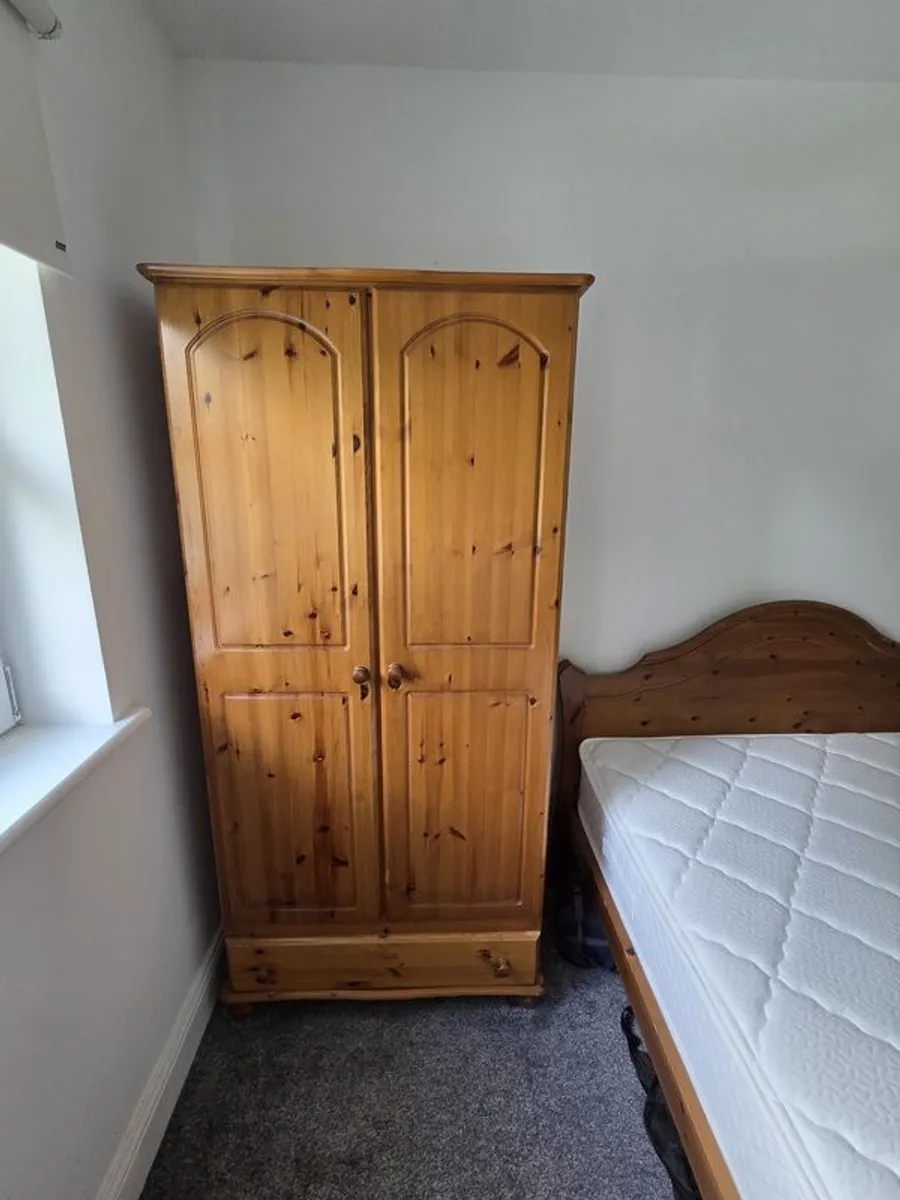 Bedroom Furniture - Double Bed, Double Mattress, Wardrobe, Chest of Drawers - Image 4