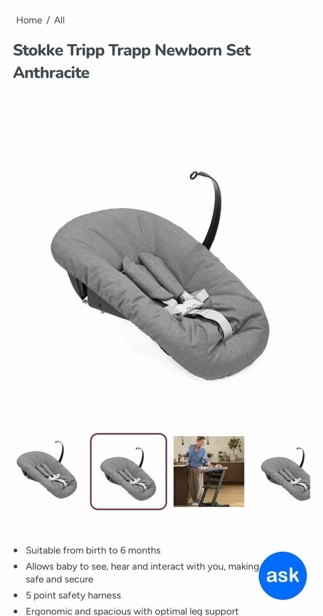 Stokke Newborn Set - Anthracite Grey - Image 3