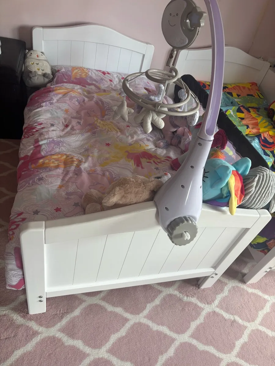 Nested Sorrento Cot Bed-White - Image 4