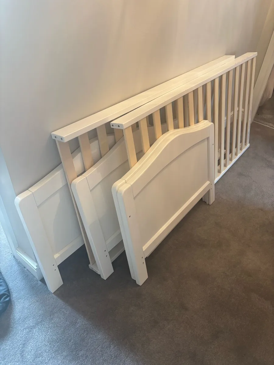 Nested Sorrento Cot Bed-White - Image 2