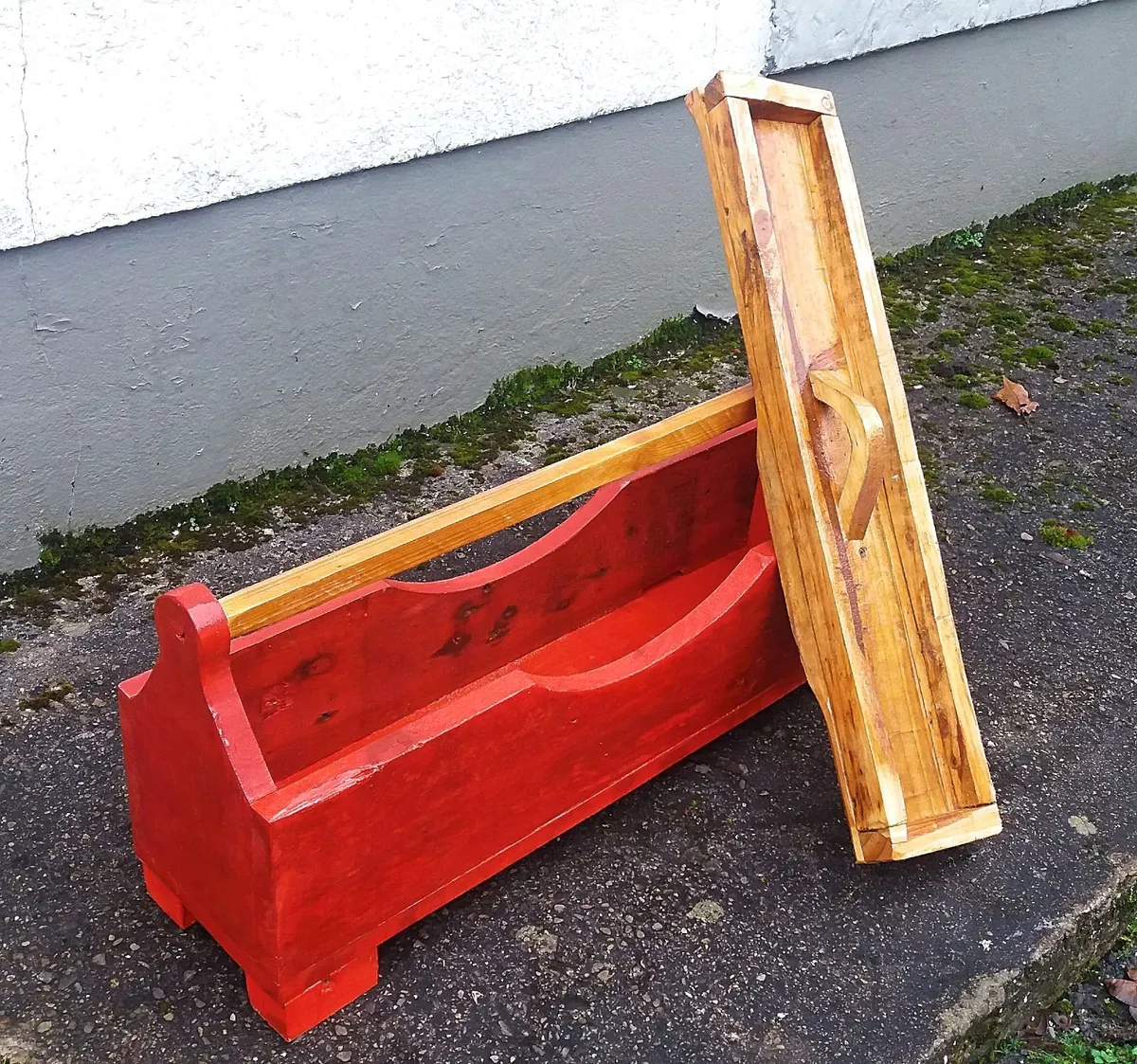 NEW Rustic multi-use carrier/toolbox/crafters box - Image 1