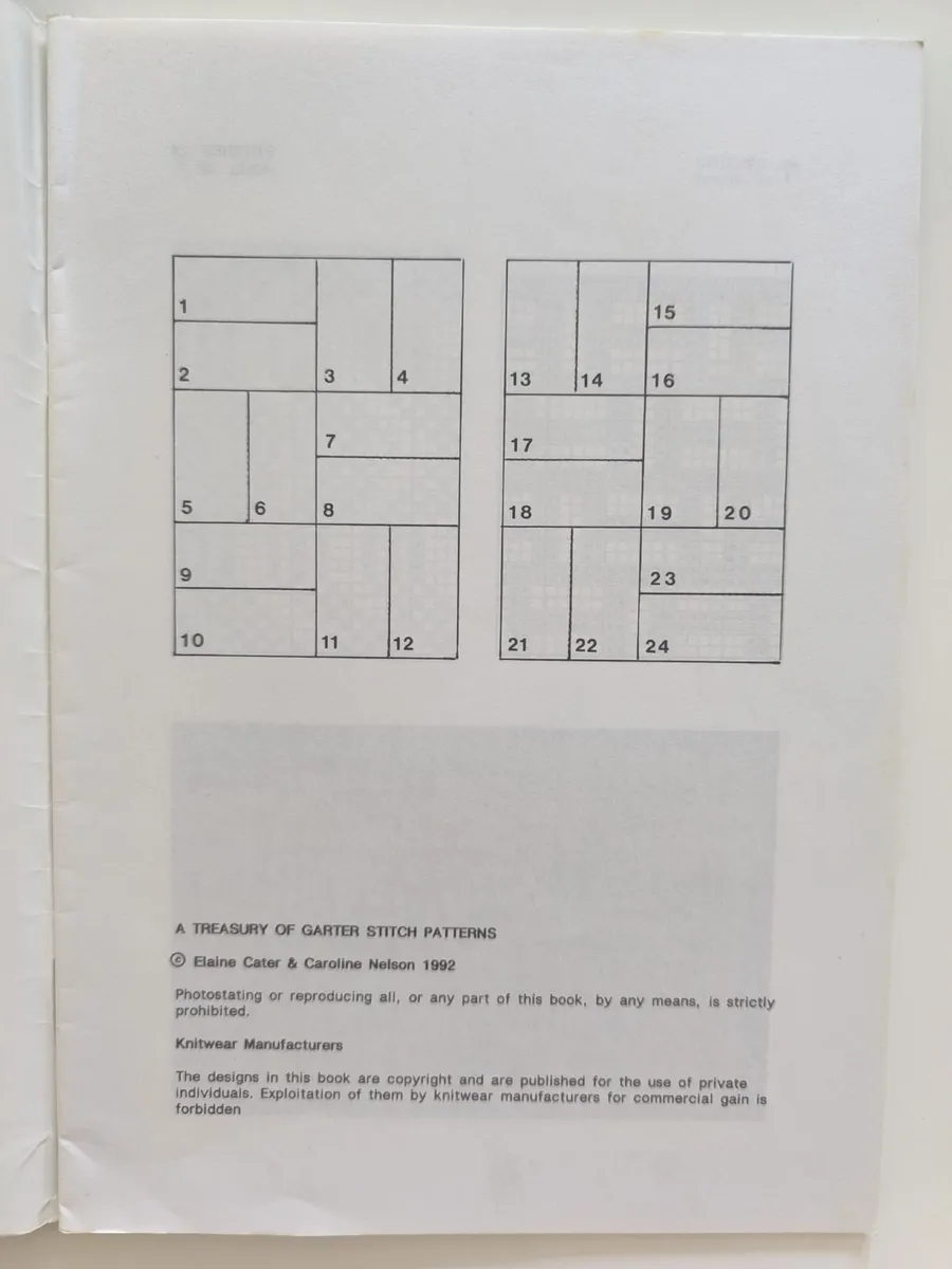 A TREASURY OF GARTER STITCH PATTERNS. BROTHER BOOK - Image 4