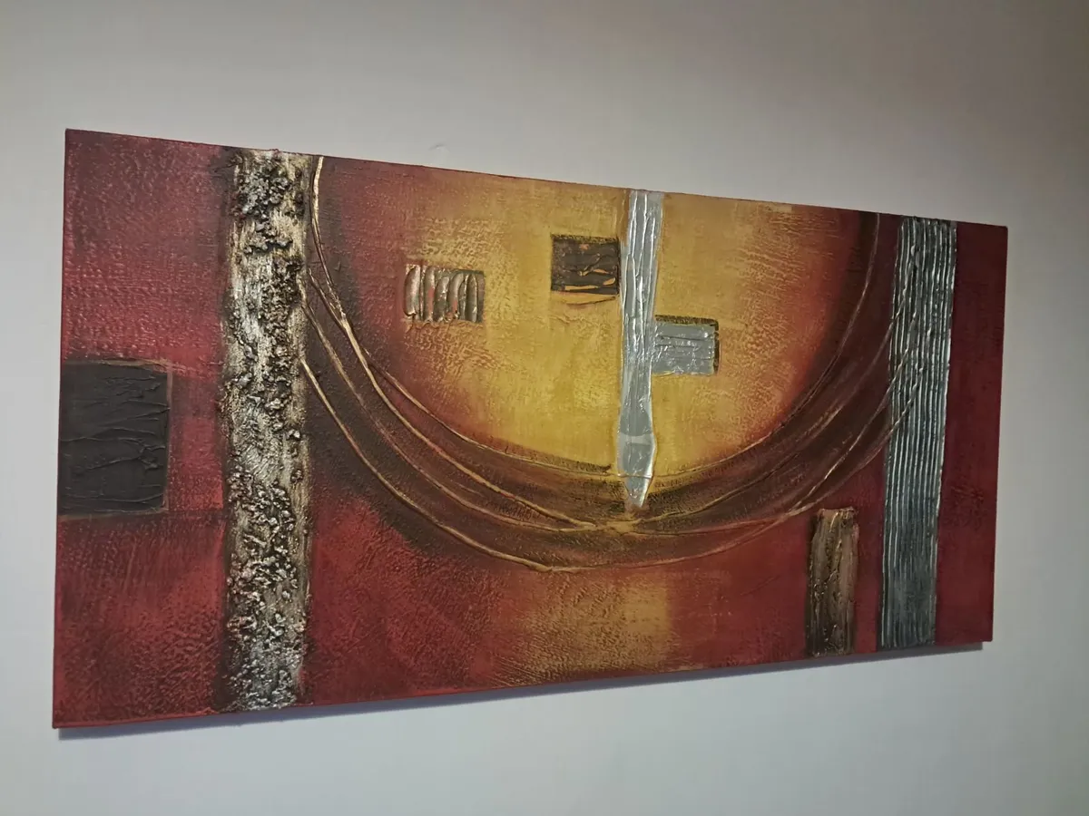 Large Rectangular Canvas Painting - Image 2
