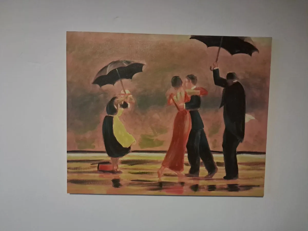 Dancing in the Rain Canvas Painting
