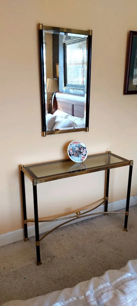 Console Table and Mirror - Image 1