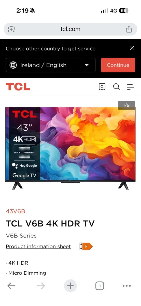 TCL 43 Inch TV - Image 2