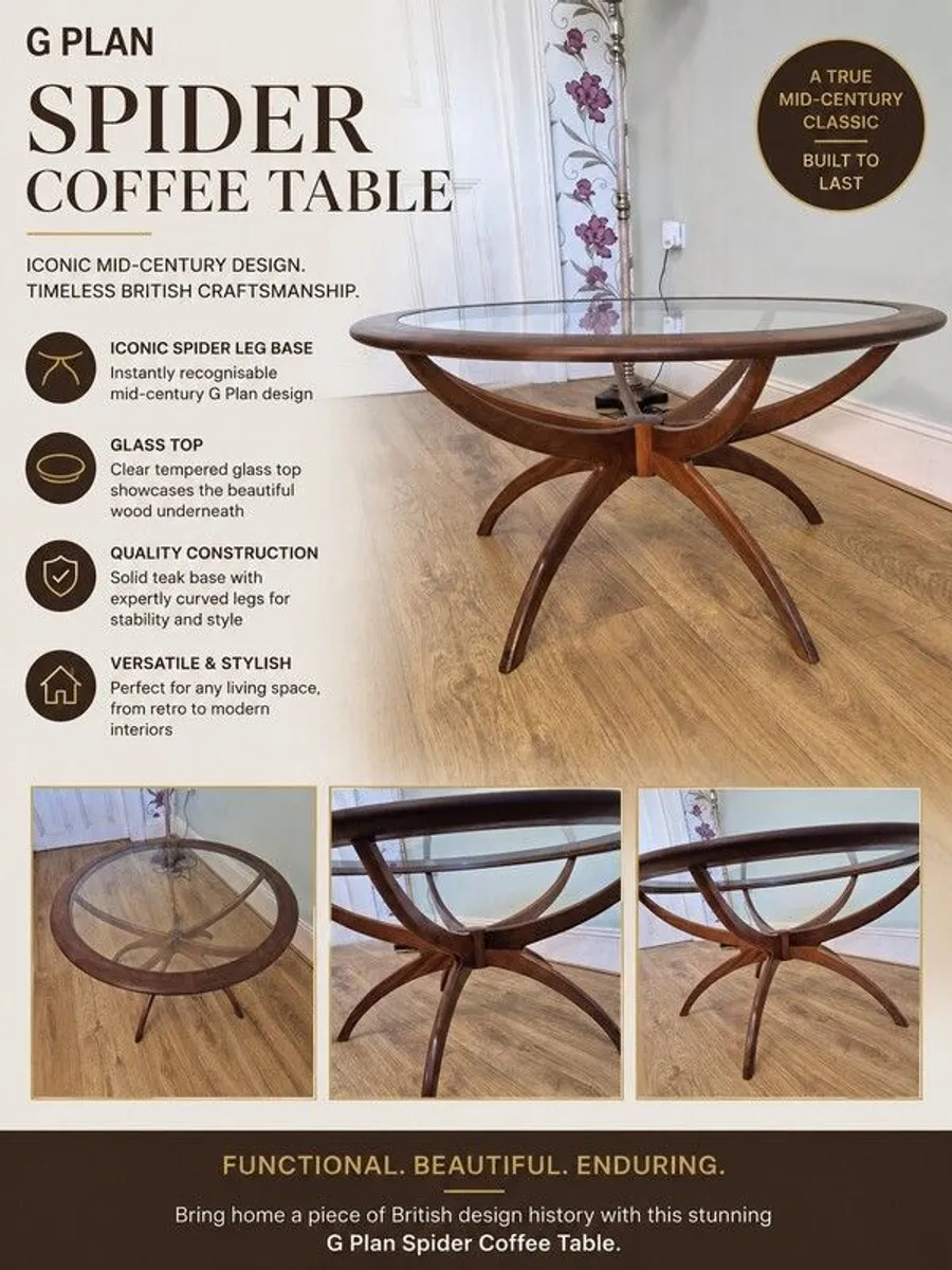 Mid century g plan coffee table - Image 1