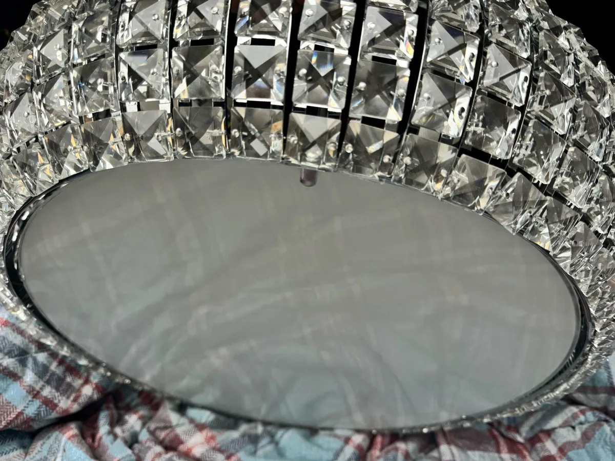 Impex Rome crystal ceiling light 53cm Hicken light - Image 1
