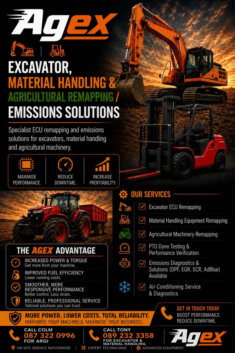 Agricultural, Excavator & Forklift Remapping - Image 1