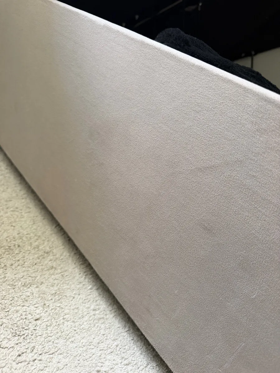 Grey Velvet Storage Divan Bed (Double) - Image 3