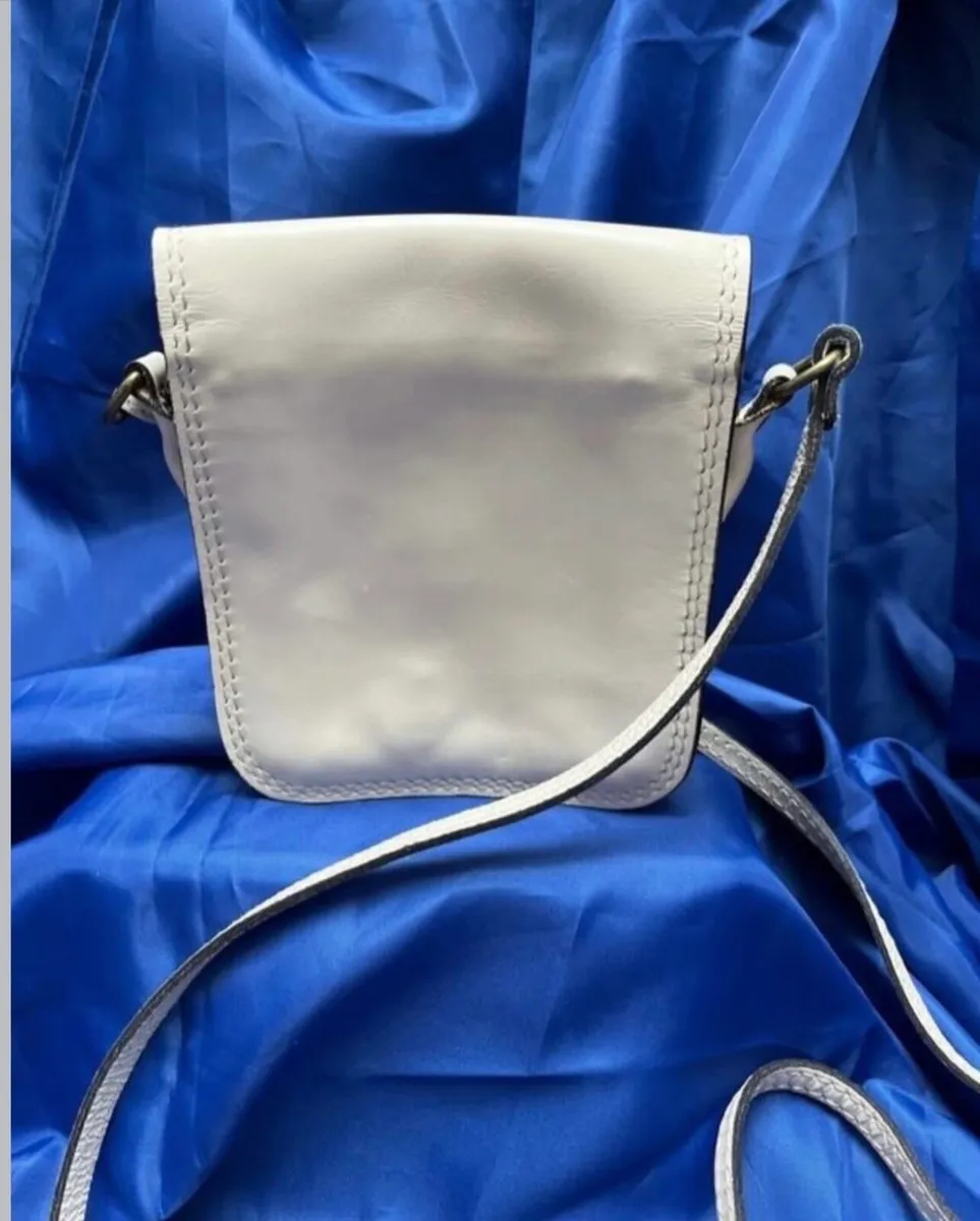 Cream leather bag - Image 3