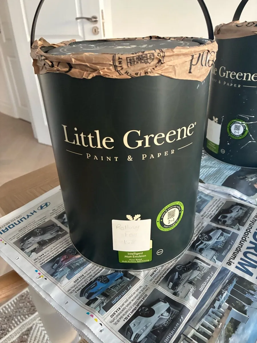 Little Greene 2 x 5L paint (unused) - Image 2