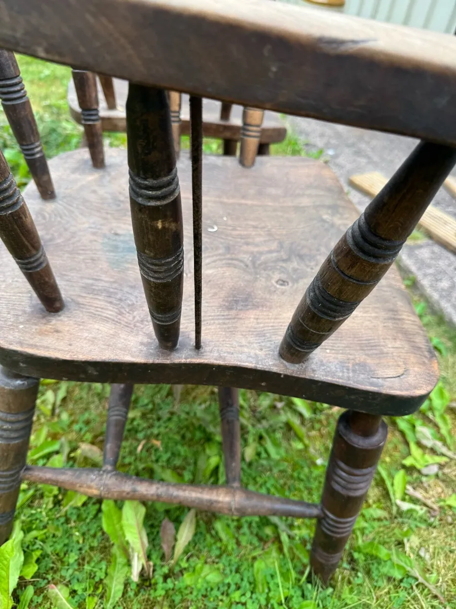1920’s smokers Antique chairs pair - Image 3