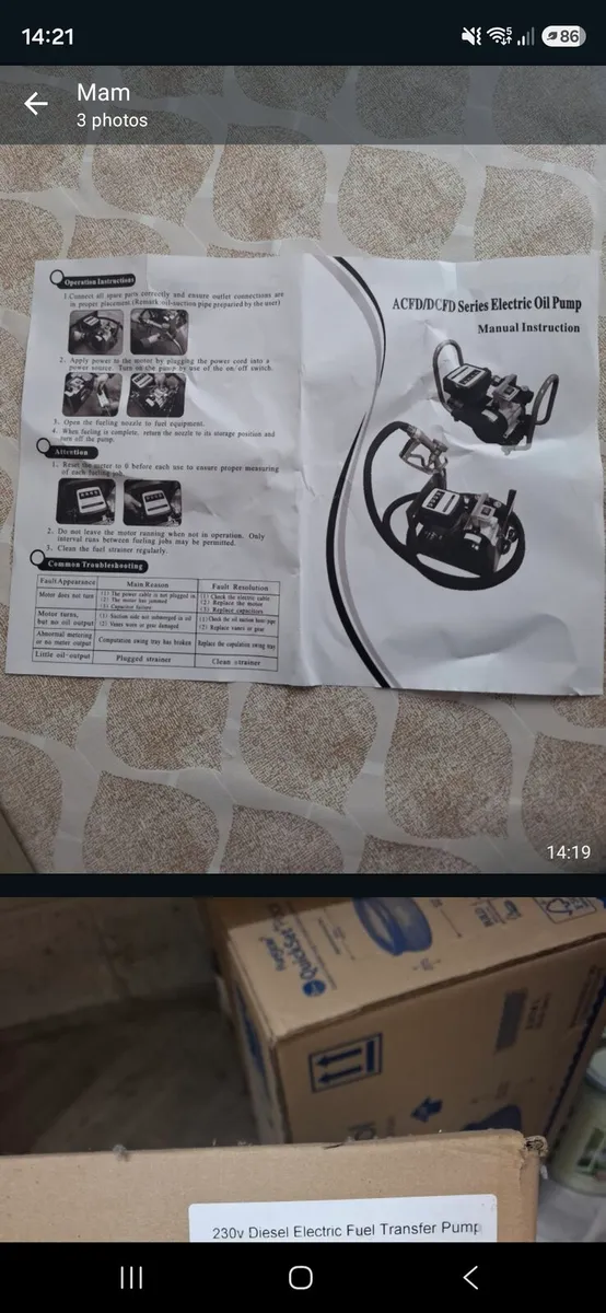 230v diesel transfer pump - Image 2