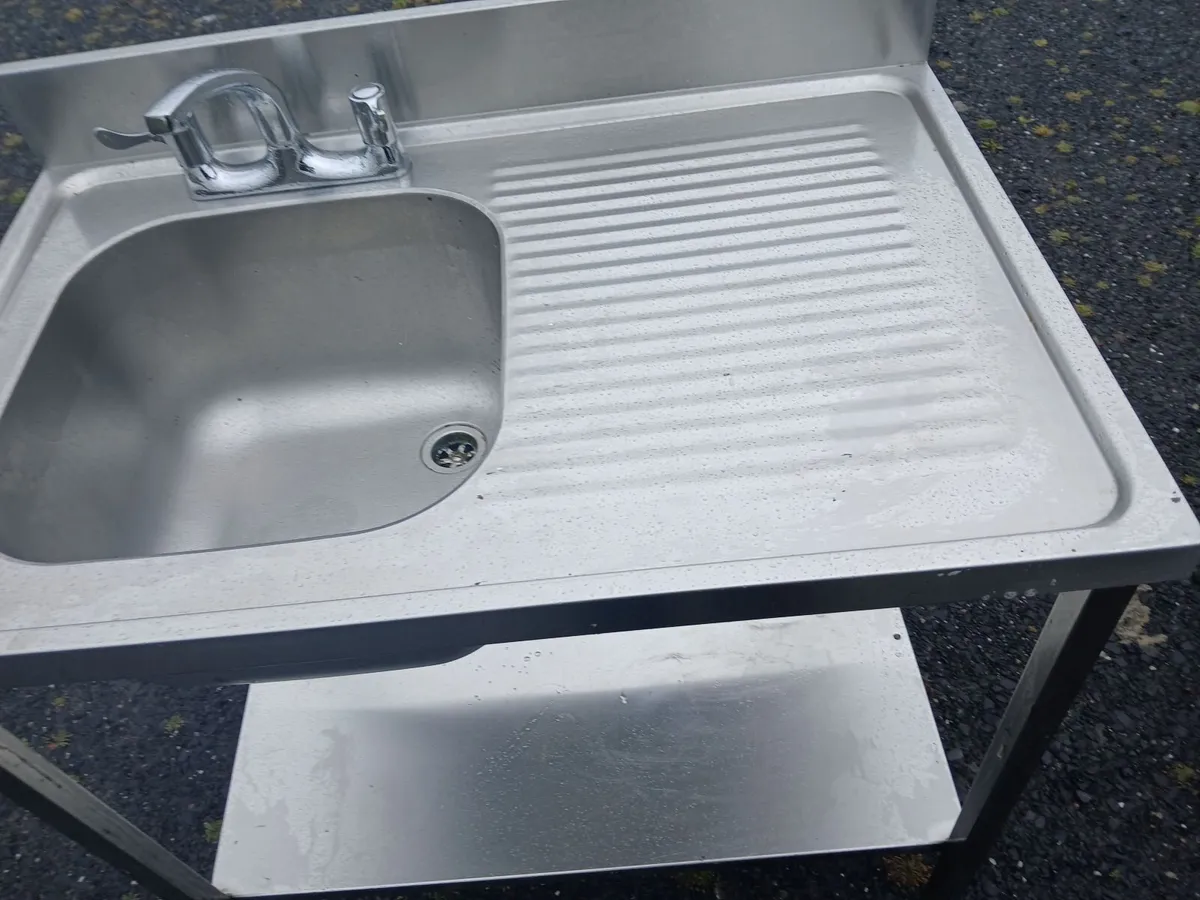 Staneless steel cabbinet sink unit complete - Image 1