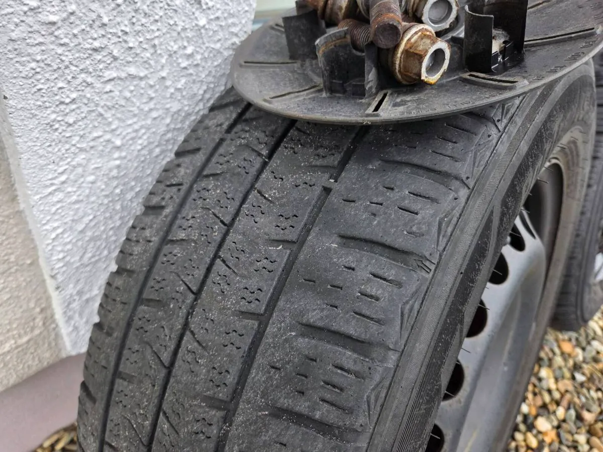 VW T6 R16 steelie wheels & tyres - Image 2