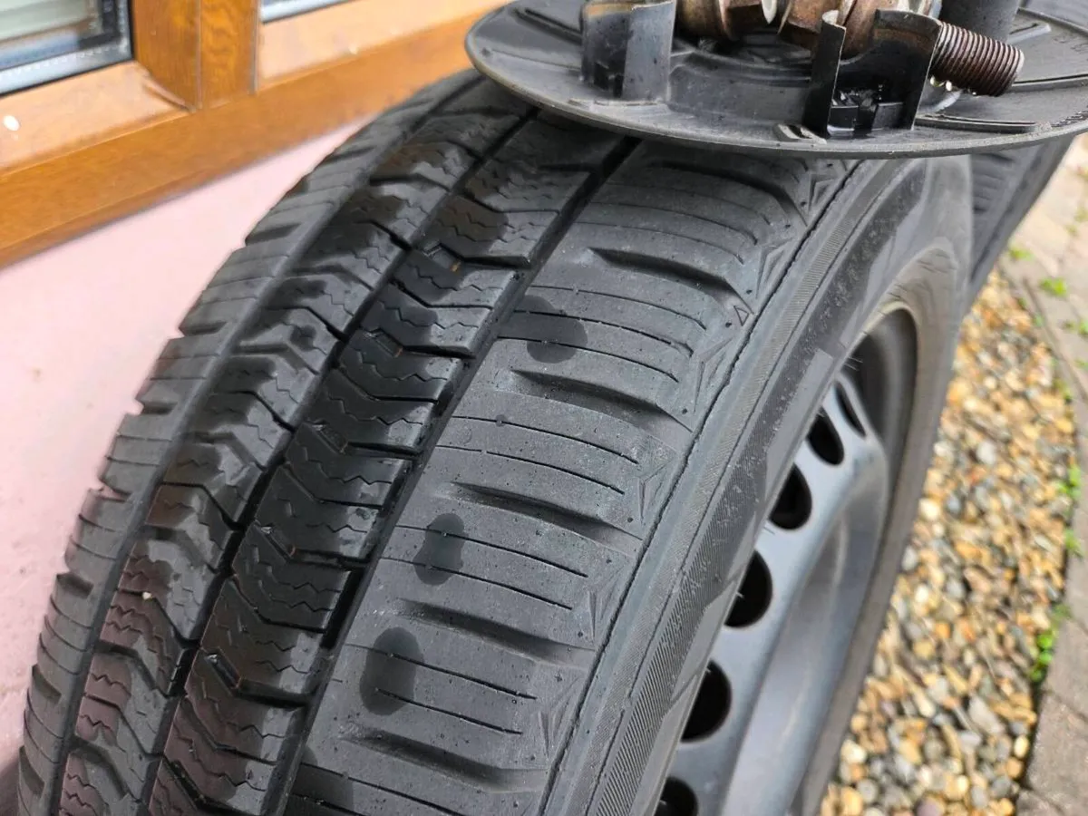 VW T6 R16 steelie wheels & tyres - Image 3