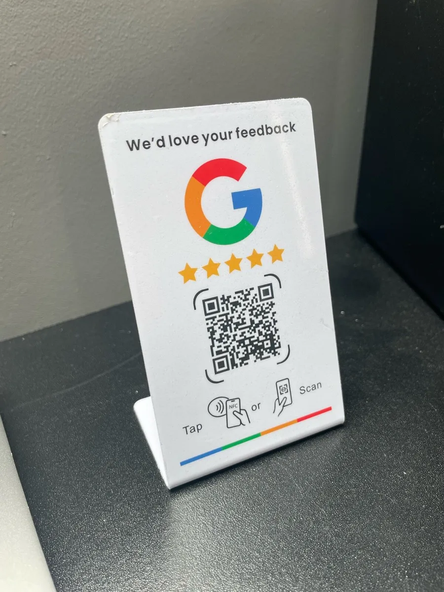 Google Review stand, NFC and QR setup included - Image 2