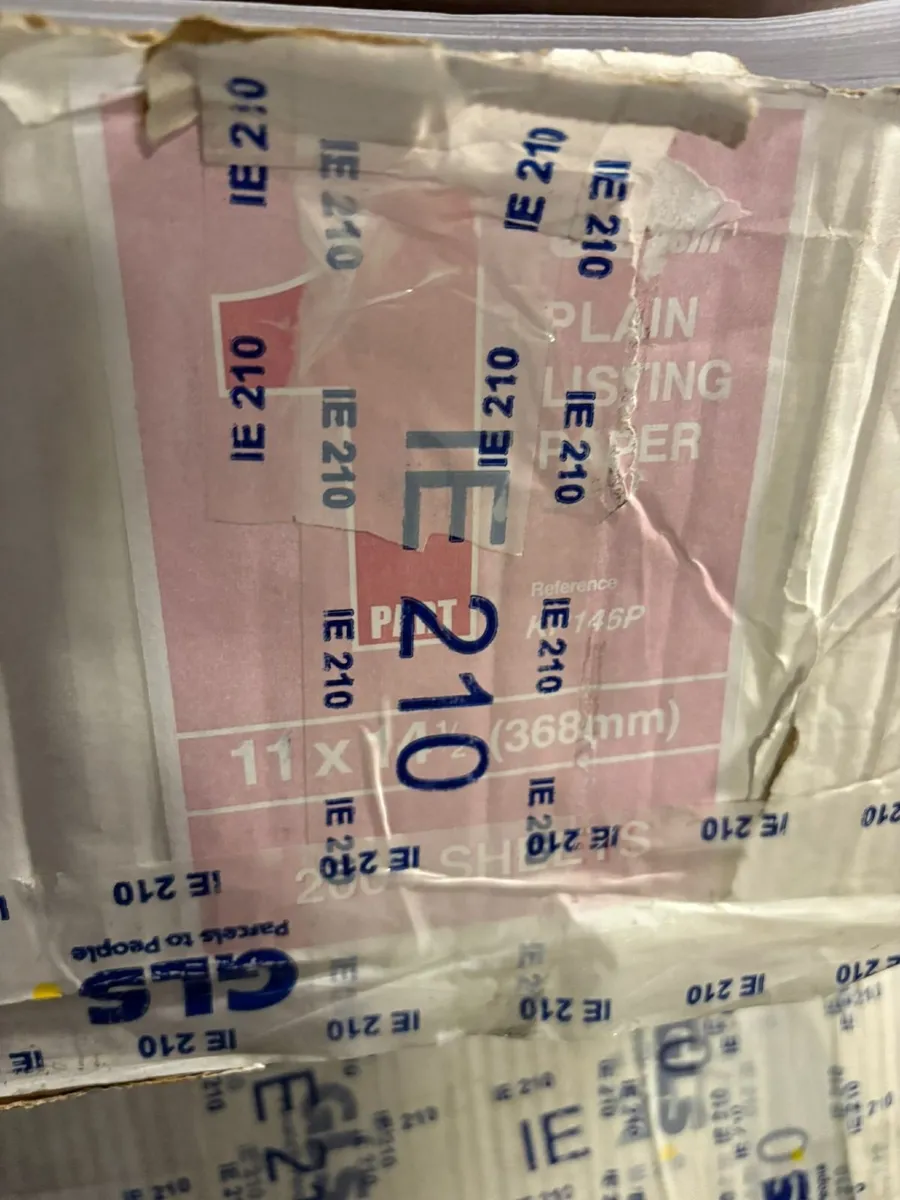 Job lot 3 boxes of Listing Paper - £20+VAT - Image 2