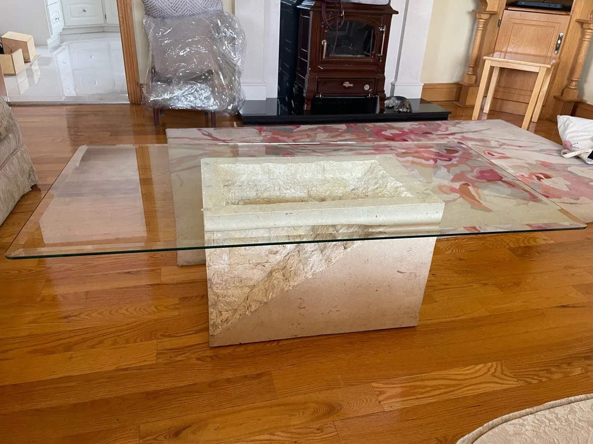 Glass coffee table - Image 2