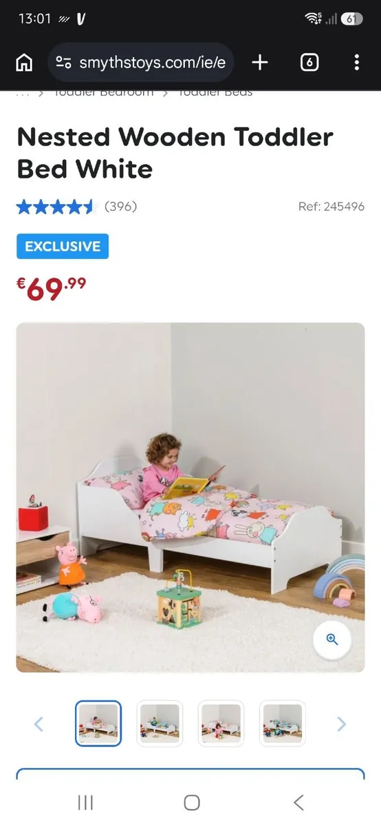 Toddler bed - Grey - Image 4