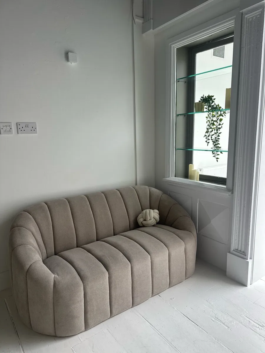 2-Seater Sofa (Beige) - Image 1