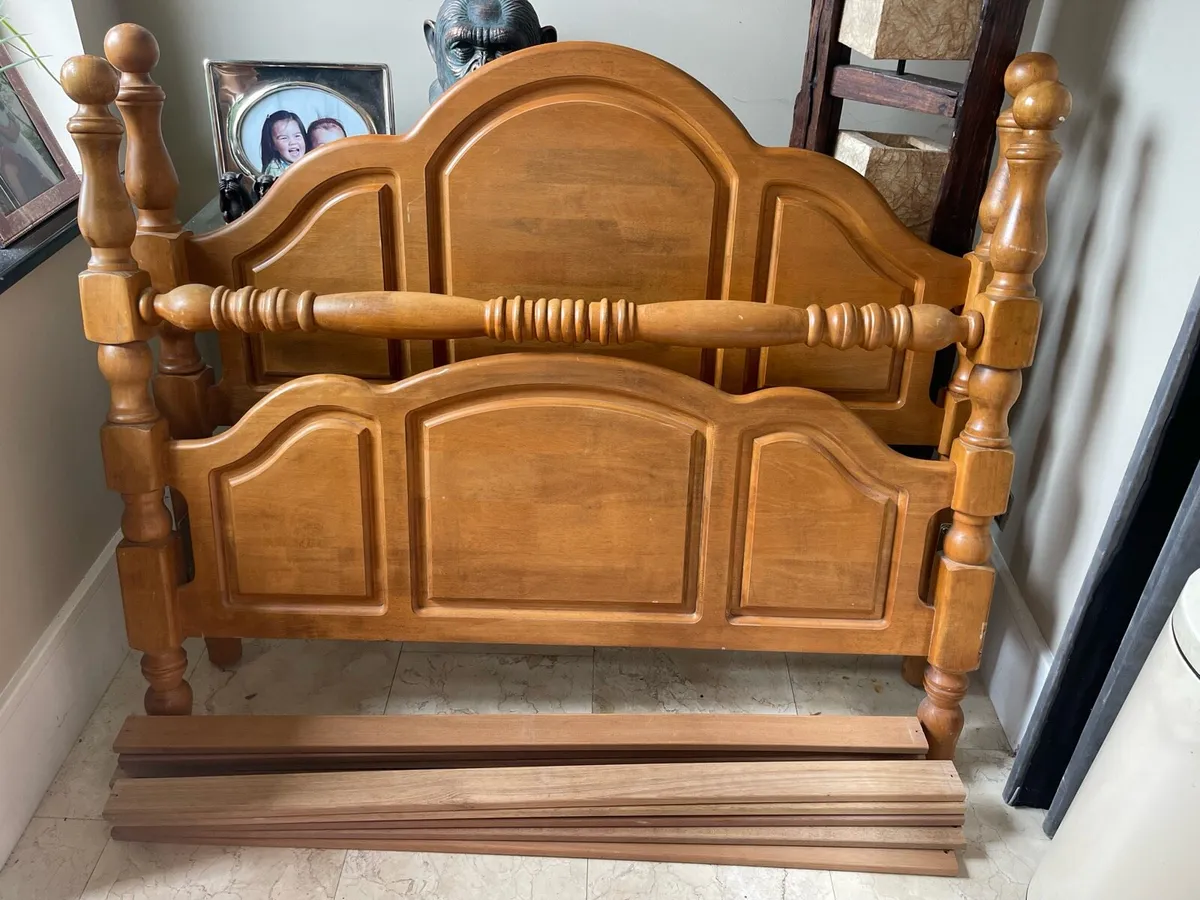 Very Sturdy & Solid 4Ft 6” Double Bed -Can Deliver - Image 1