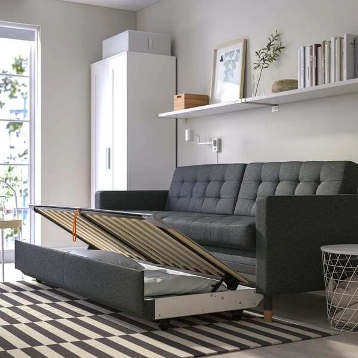 IKEA Landskrona 3 seat sofa bed Gunnared dark grey brand new - Image 1