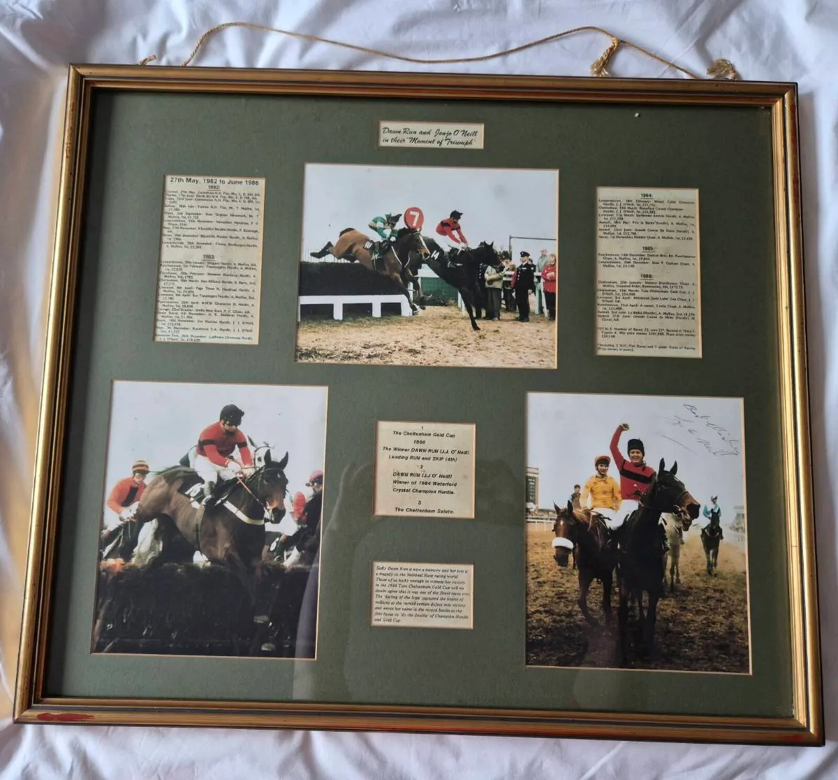 Signed Dawn Run Jonjo O'Neil picture - Image 1
