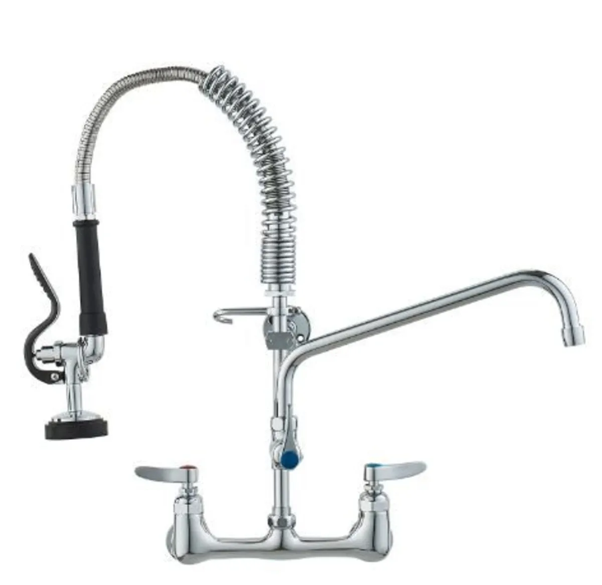 Commercial Faucet with Pre-Rinse Sprayer - Image 1