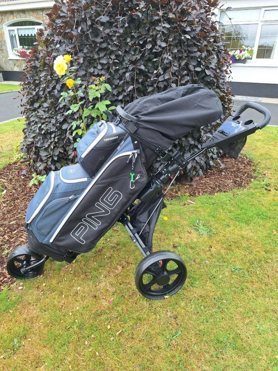 Golf clubs. Premium Ping set, bag and trolley - Image 1