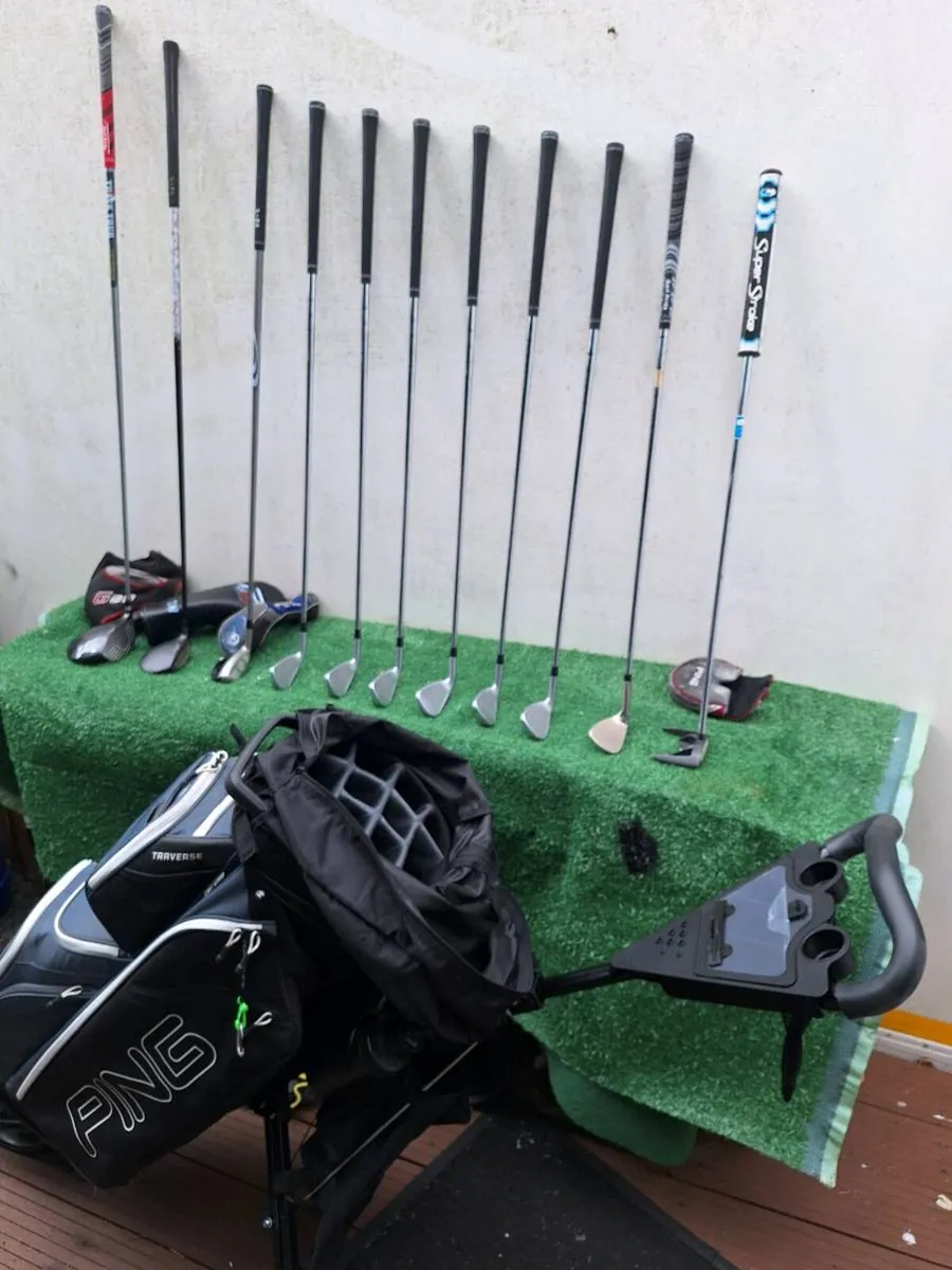 Golf clubs. Premium Ping set, bag and trolley - Image 3