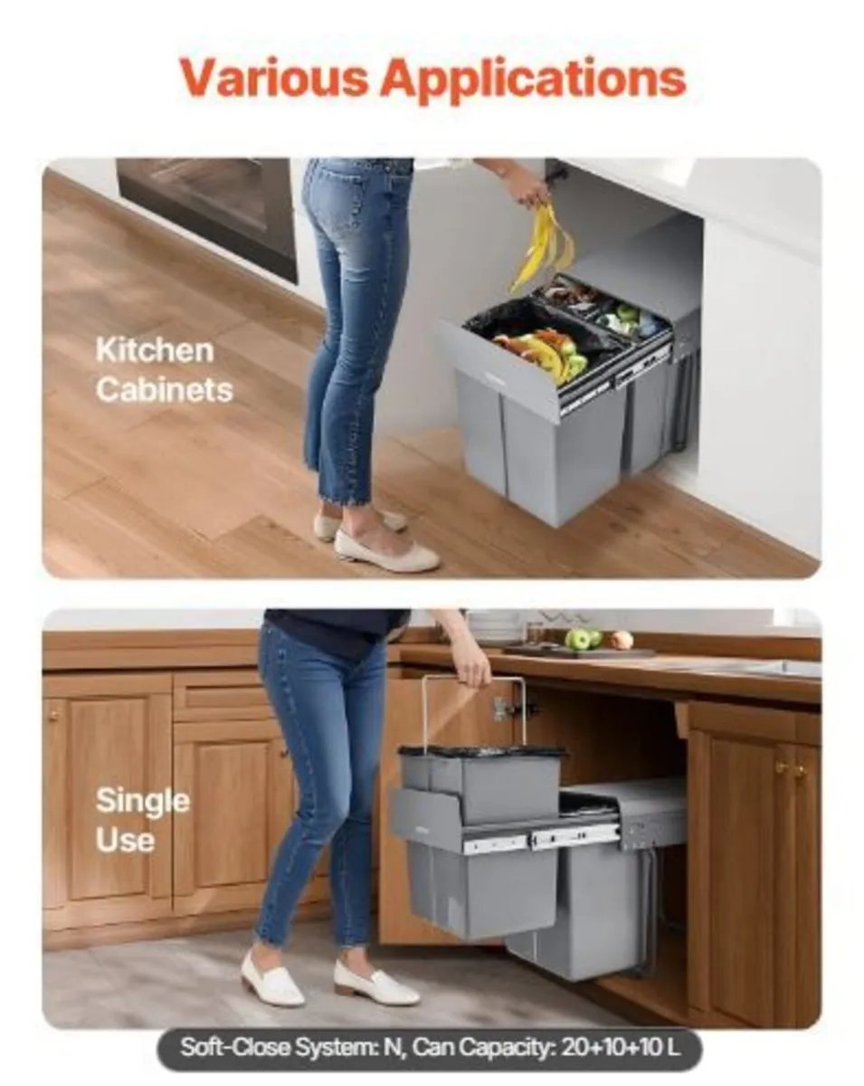 Pullout Trash Can for Kitchen Cabinets - Image 2