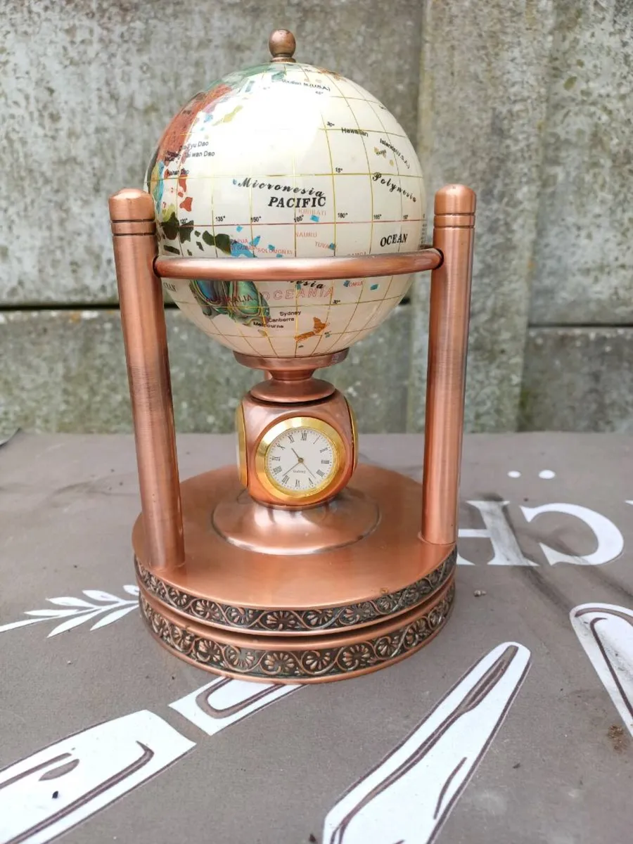 Vintage Gemstone World Globe - Image 1