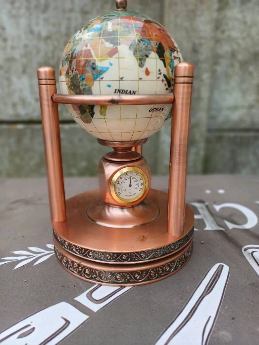 Vintage Gemstone World Globe - Image 2