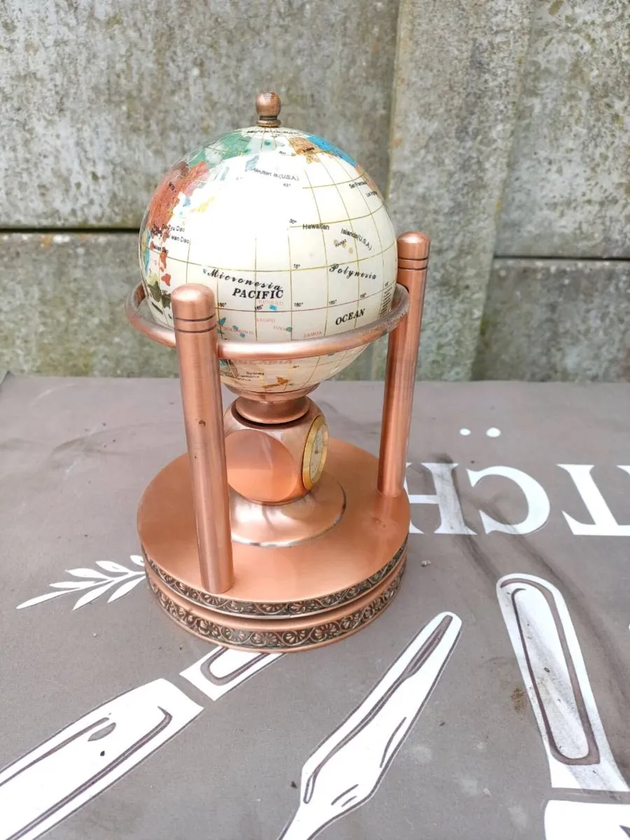 Vintage Gemstone World Globe - Image 4