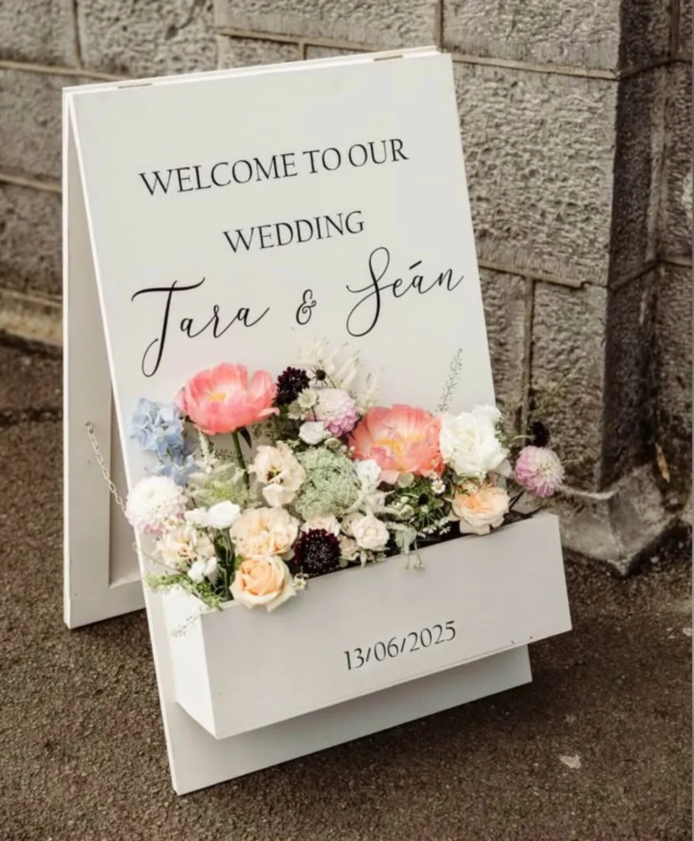 Personalised Wedding Welcome Sign for Rent