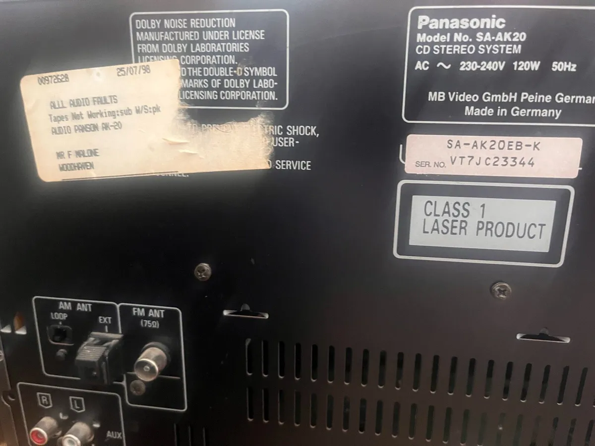 Vintage Panasonic Stereo System - Image 3