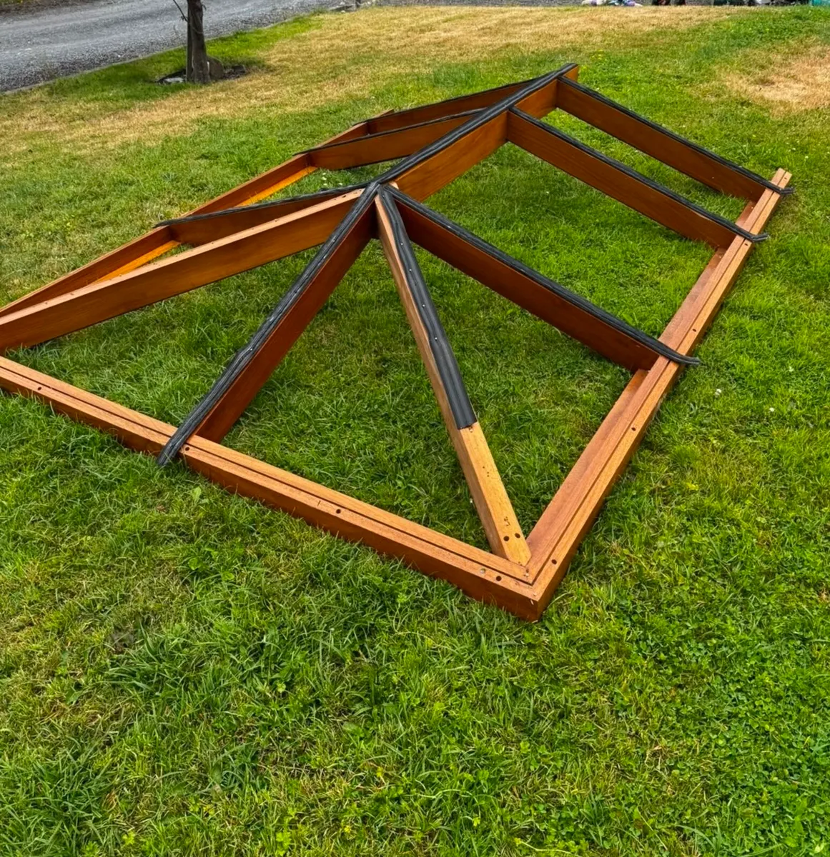 Bespoke Iroko Hardwood Roof Lantern / Glazed Roof - Image 1