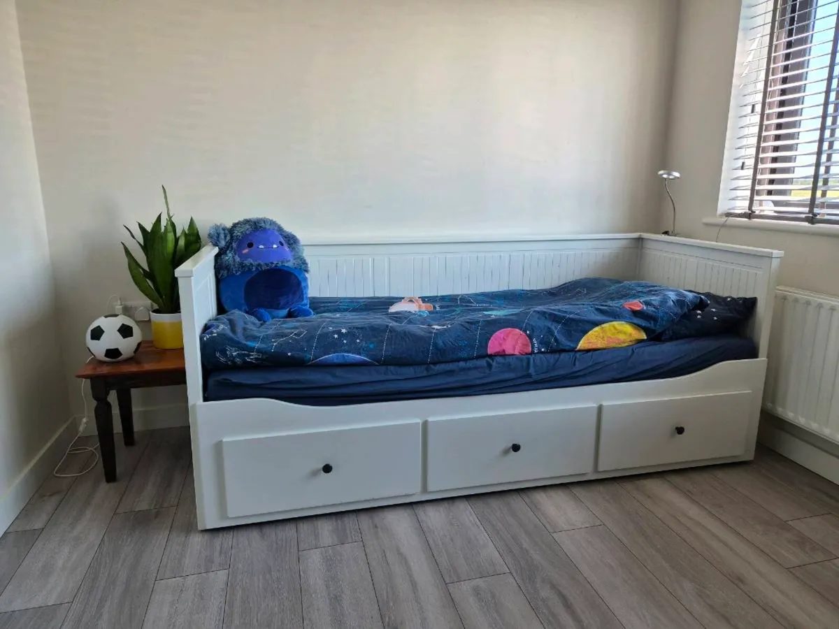Ikea Day Bed Single/Double with storage - Image 1