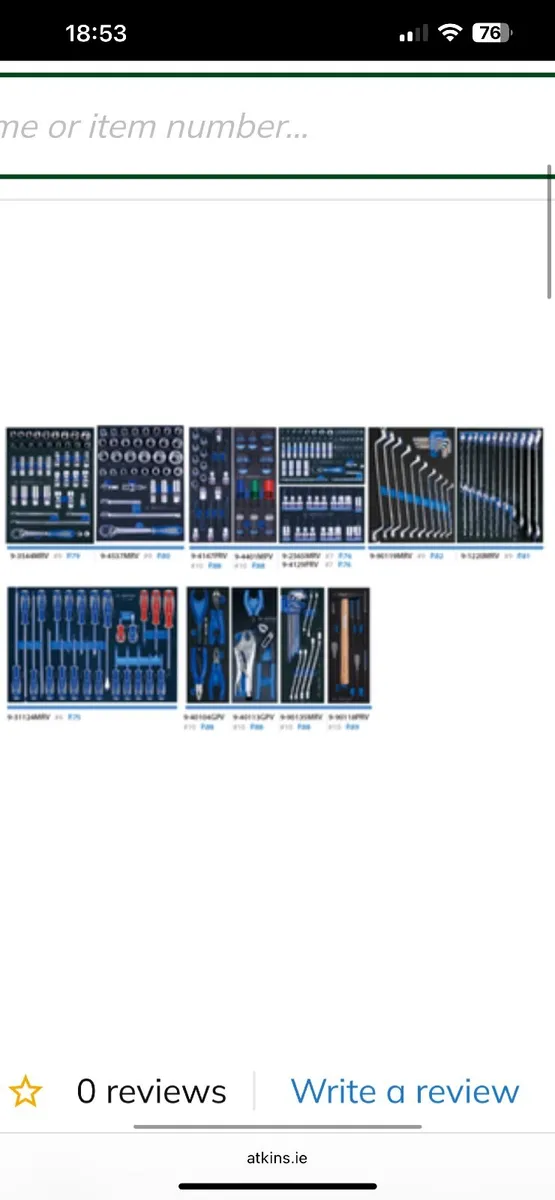 King Tony D8 Tool Chest and Tools - Image 2