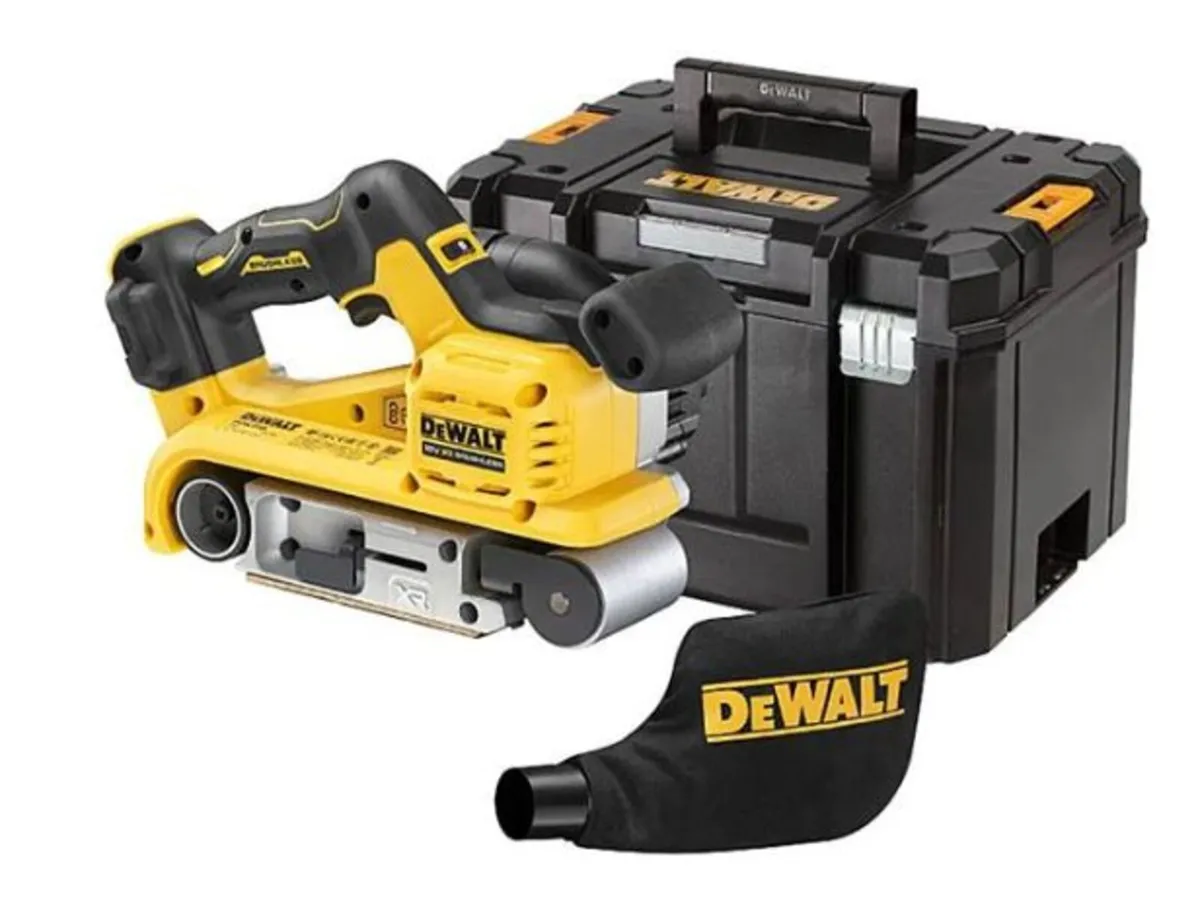 DCW220NT 18v XR 75mm Belt Sander in T-Stak Case - Image 1