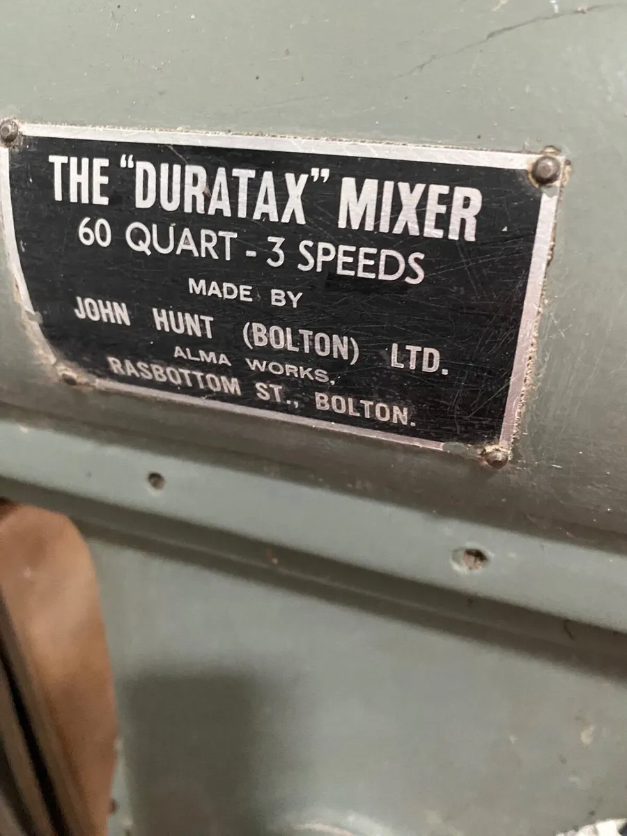 60 quart John Hunt (Bolton) “Duratax” mixer - Image 1