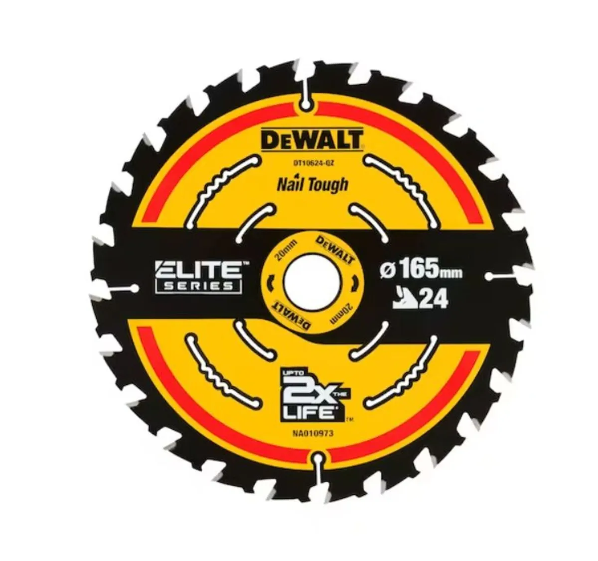 DeWalt DT10624 165mm 24T 20mm  Circular Saw Blade